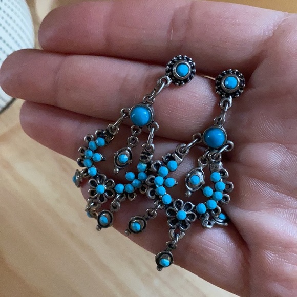 Earrings in Turquoise Color - Picture 5 of 8